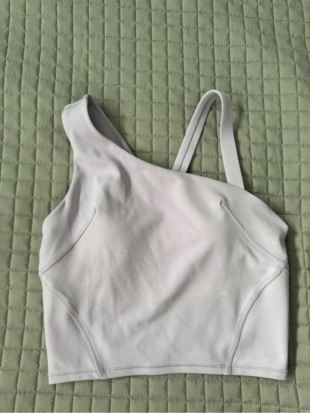 lululemon athletica Asymmetric One-Shoulder Crop Bralette - lavender